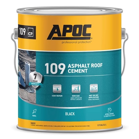 Apoc APOC Black Asphalt Roof Cement 1 gal AP-1091